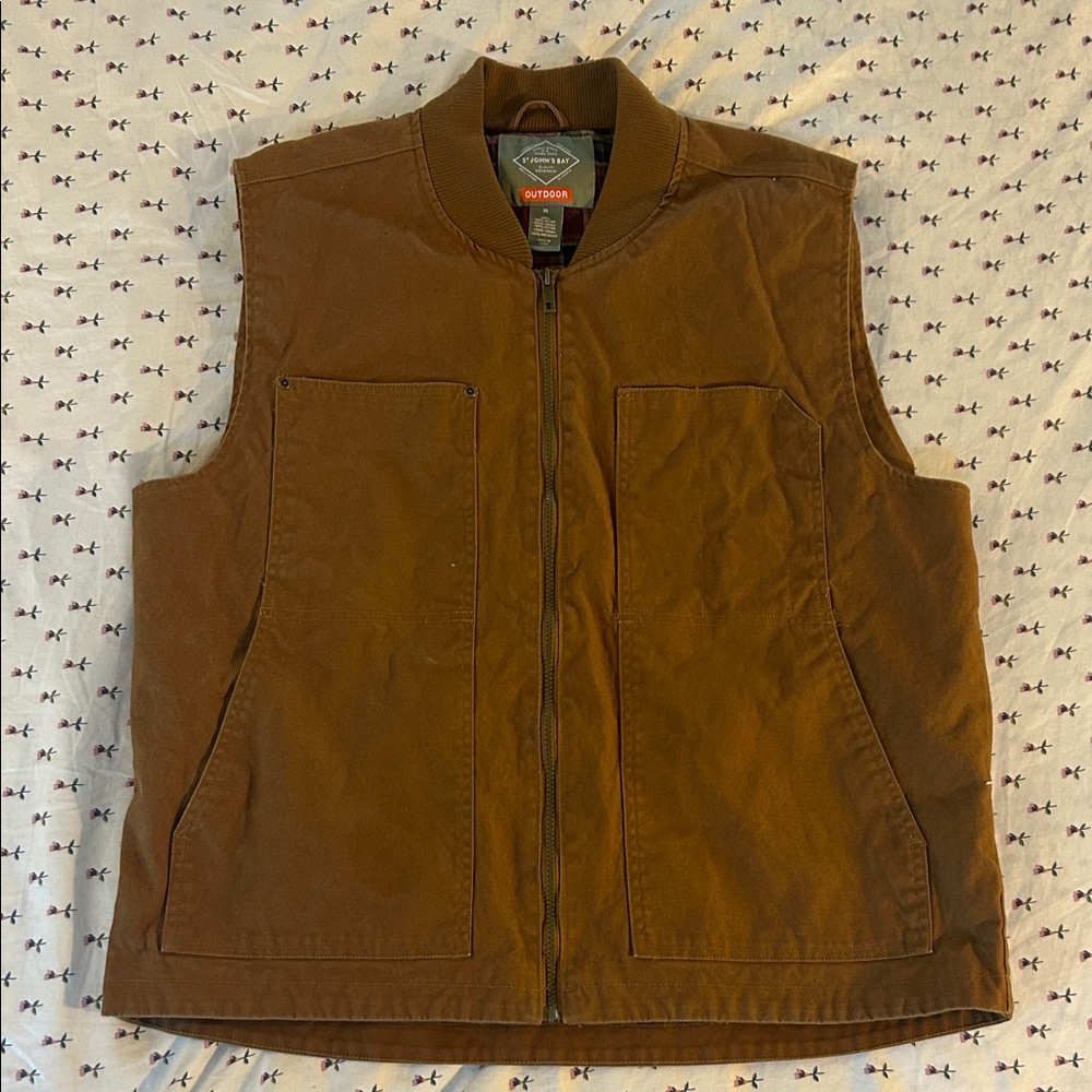 Men's Tan Work Vest